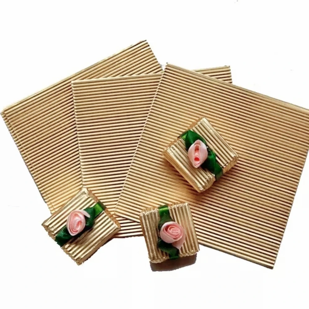 Embossed and printed corrugated chocolate wrap aluminum foil for chocolate packaging