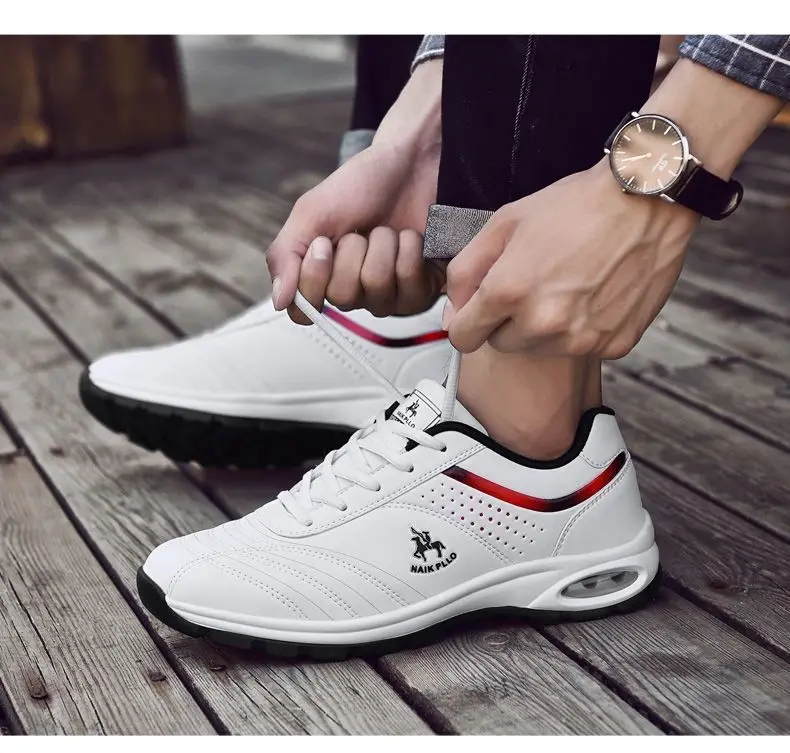 High Quality Fashion Comfort Lace-up Sneakers Breathable black grey Anti-slip men sports shoes