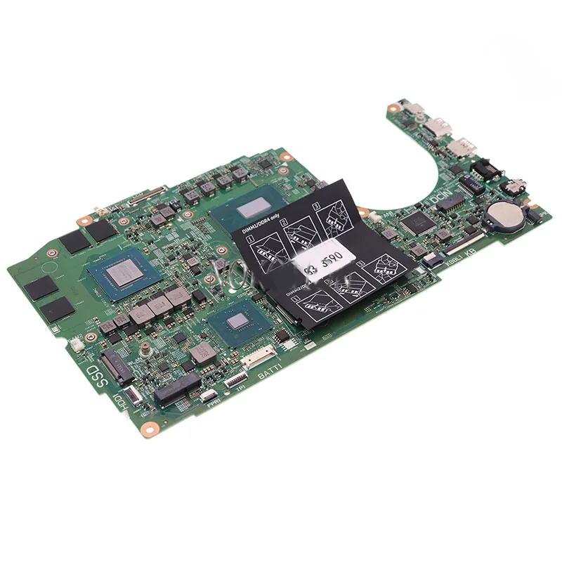100% новых материнских плат для ноутбука I5-9300H процессора GTX1650 4G GPU материнская плата Dell G3 3590 18825-1 поддержка DDR4-2666 LPDDR3-2133