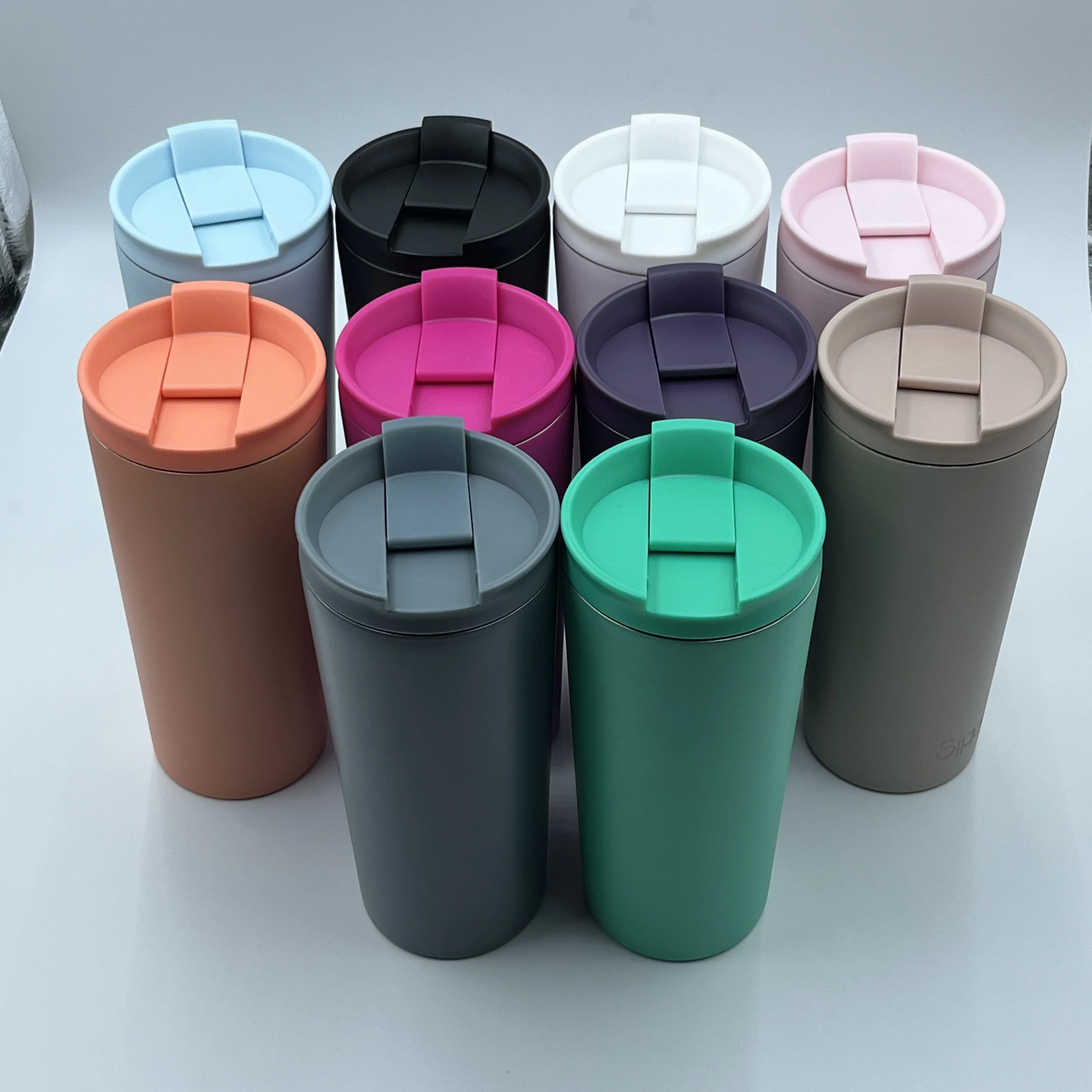 Double Wall Vacuum Insulated Travel Coffee Mug Wholesale temperature keep stainless steel Tumbler with straw