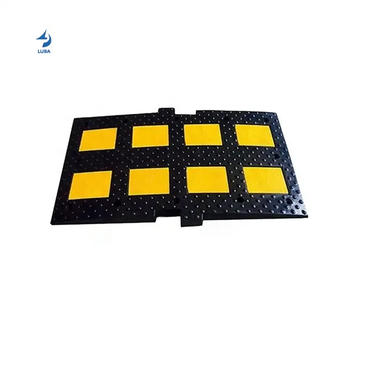 High Quality 900mm Heavy Duty Safety Rubber Speed Hump Road Bump