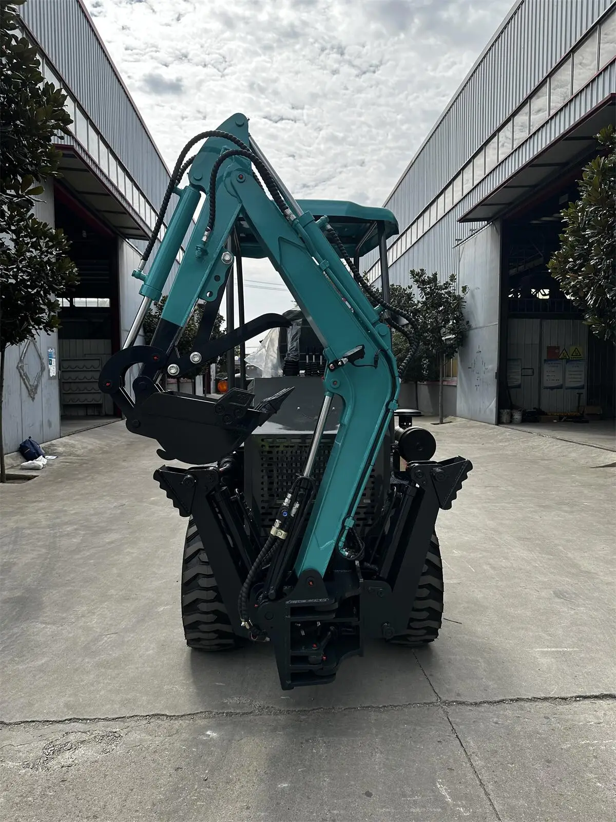 BSM10-50 mini awning style 1ton the cheapest small garden tractor front end loader backhoe