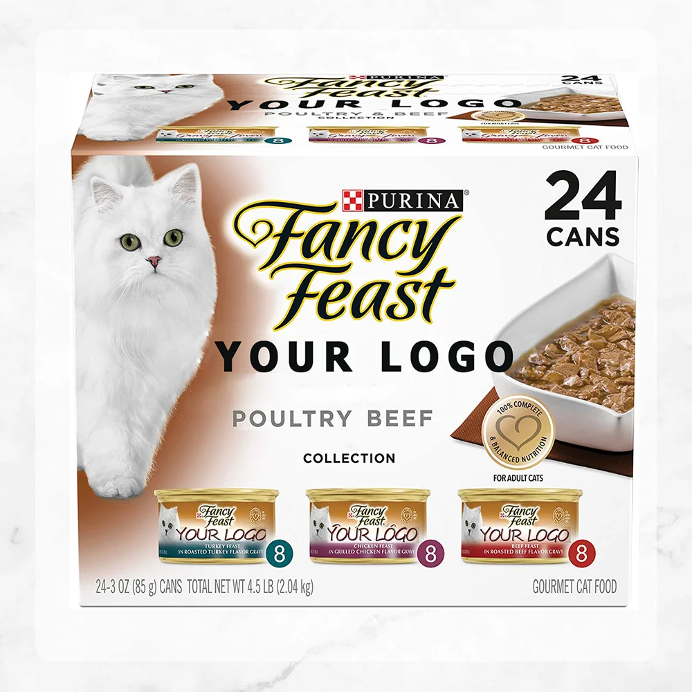 Fancy Feast Gravy Lovers Poultry & Beef Feast Collection Wet Cat Supplement lVariety Packs