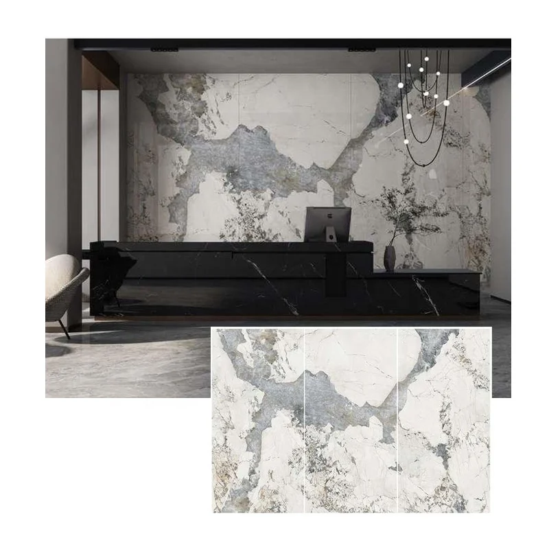 1600x3200mm matte thin big pandora sintered stone marble wall slab