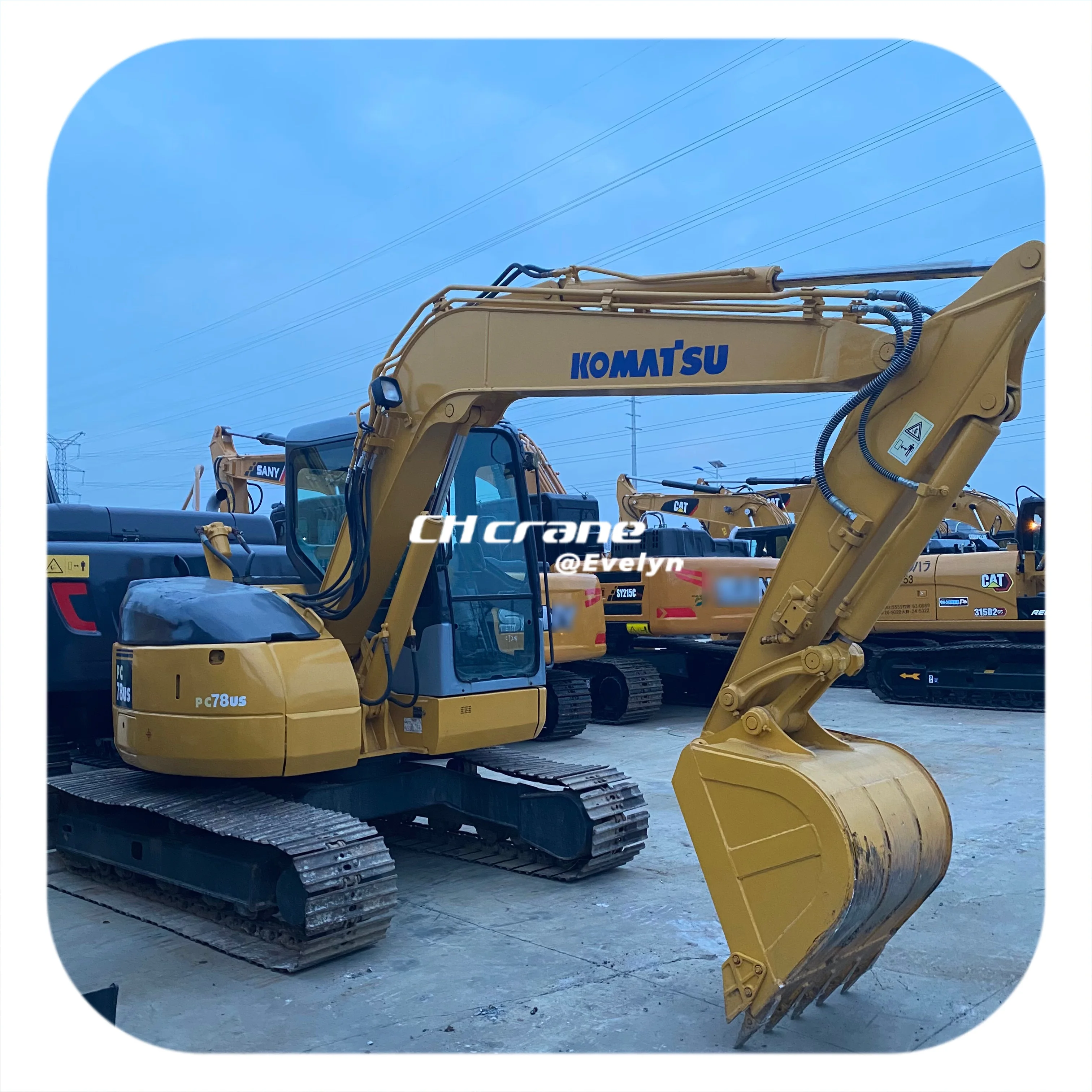 Новое поступление подержанный гусеничный мини-экскаватор Komatsu pc78 продажа подержанная гидравлическая техника в отличном состоянии
