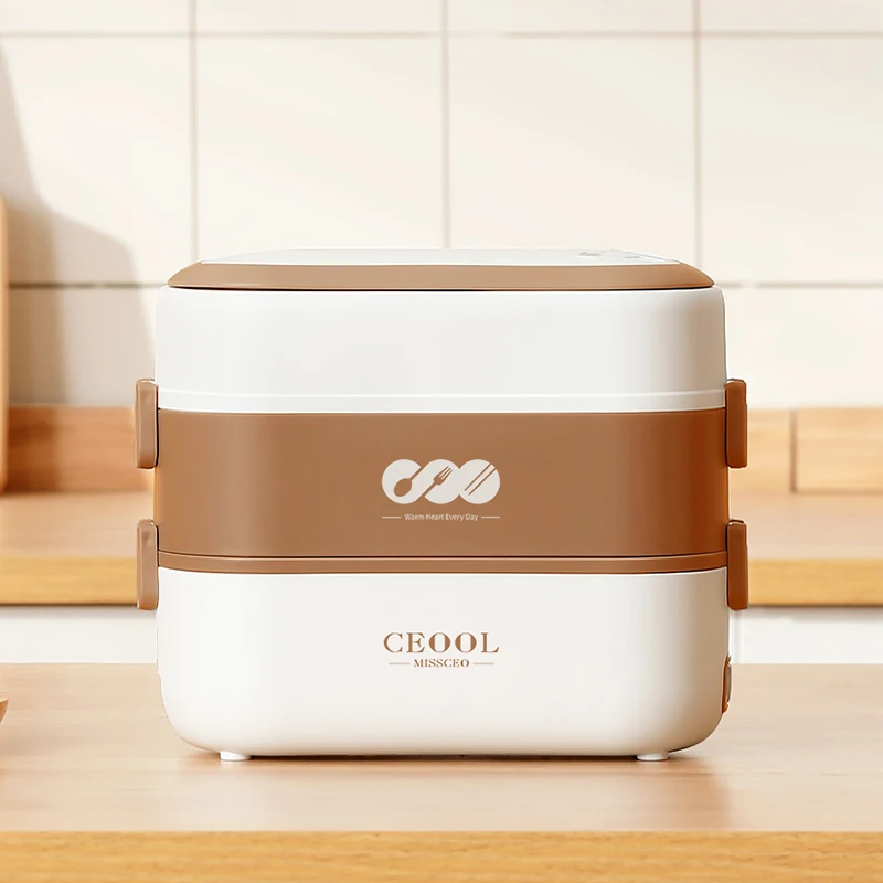 2L Food Warmer Cooking Crockpot Electric Lunch Box Portable Food Warmer Electric Tiffin Box Lunch