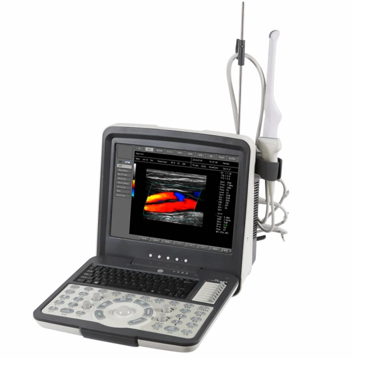 Медицинское оборудование для здоровья, недорогой ноутбук, 3d цветная система допплера, портативная ультразвуковая машина, эхо-допплер