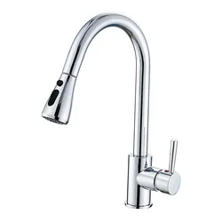 Customized Design High Quality Pull Out Sink Splash Guard Kitchen Mixer Faucet