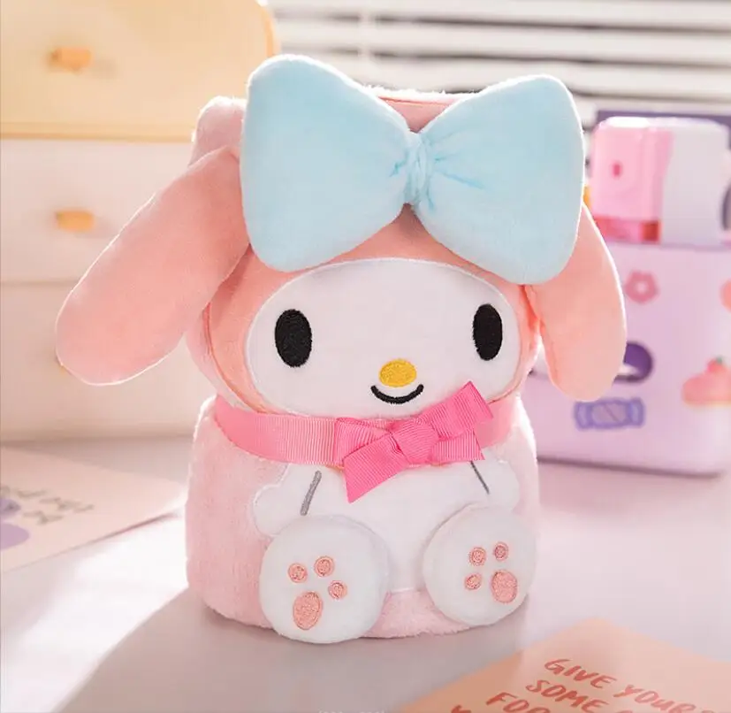 XUX Kawaii Fashion noon Sleeping Blanket 80*100cm  Wholesale Cinnamoroll Melody Blanket