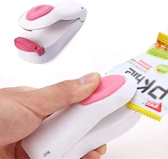 Household Portable Mini Heat Sealing Machine Food Packaging Mini Heat Sealer AA Battery Kitchen Storage Plastic Bag Sealer