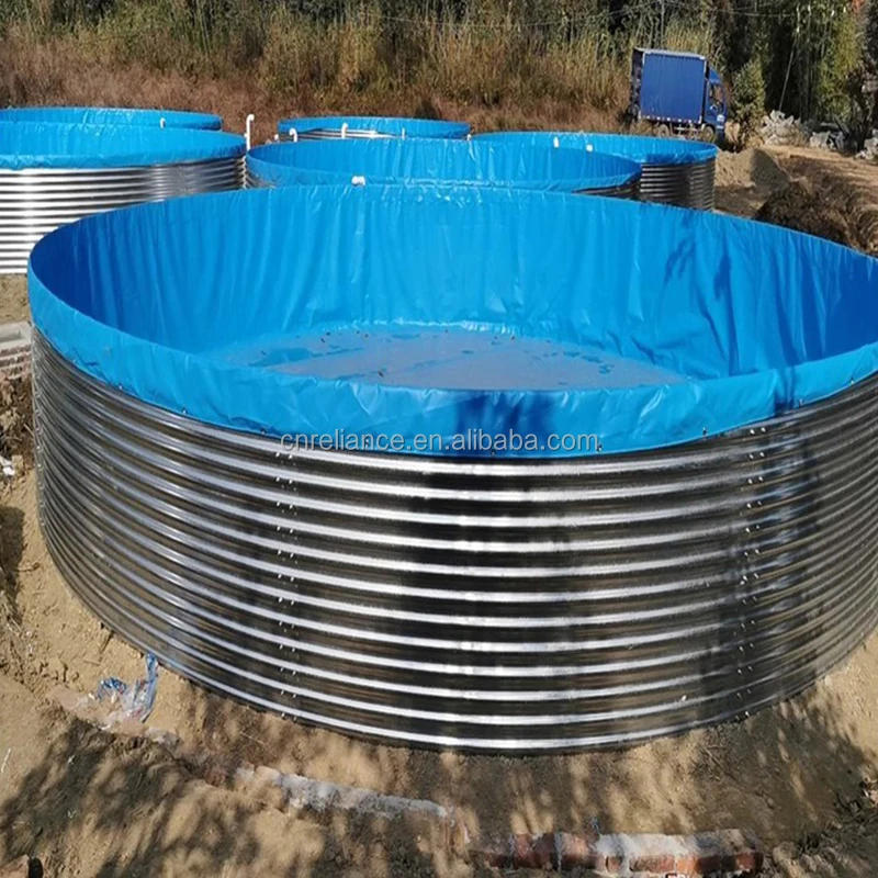 Fish Tank Bolted Corrugated Steel Galvanized Storage Tank Fish Tank