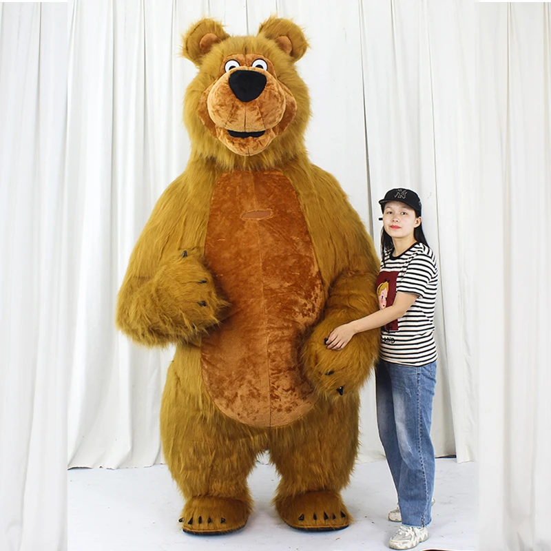 Factory custom cartoon character walking costume Stage performance props Martha Bear cartoon mascot advertising inflatable costu