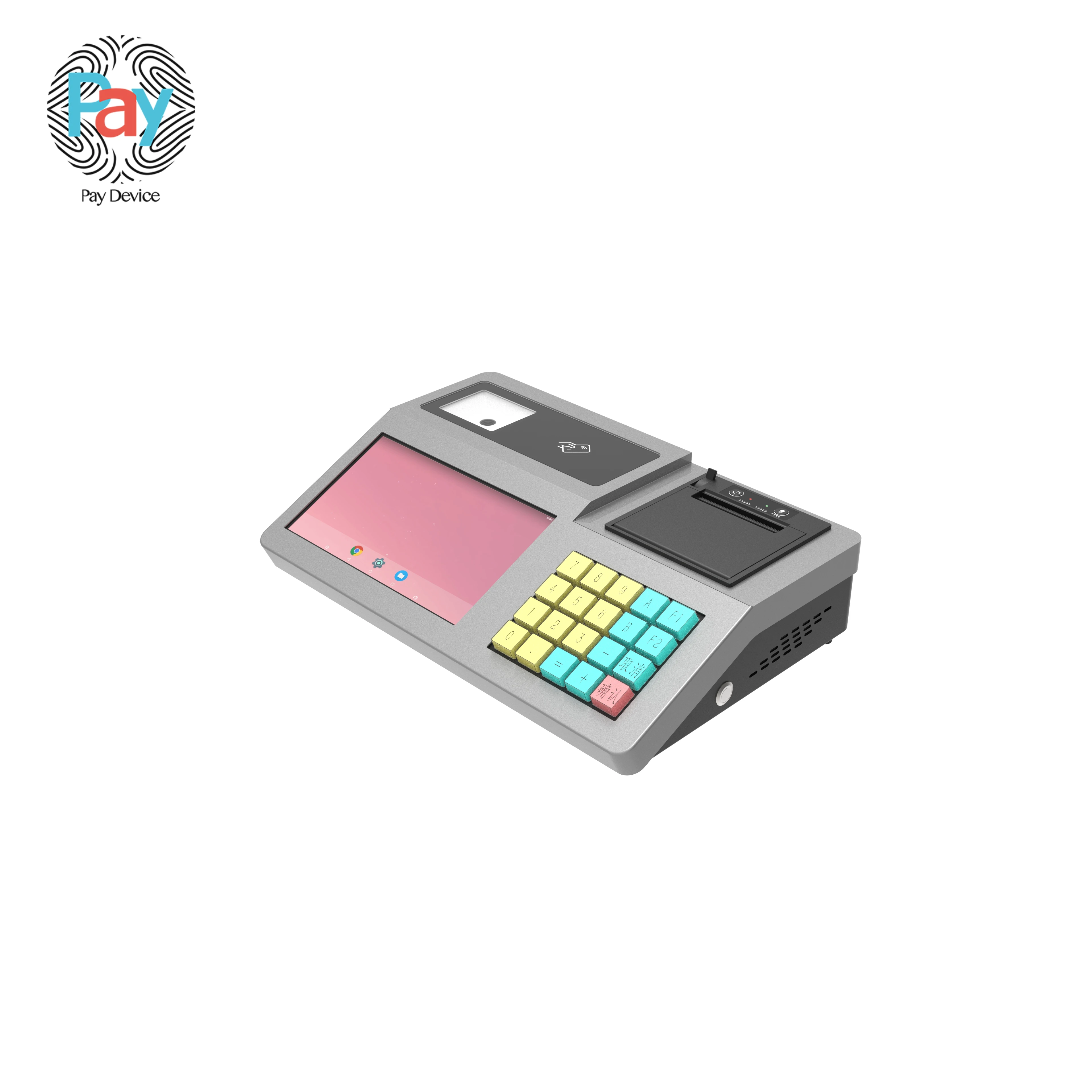 Новый дизайн QR NFC терминал с клавиатурой карты PSAM Pos устройство