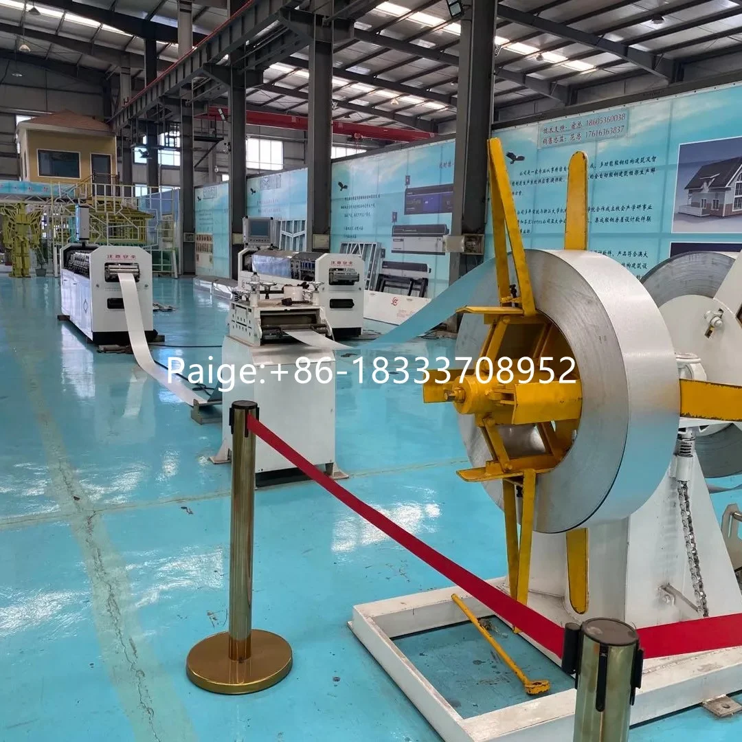 LGS C89 and C140 two in one interchangeable  0.75-1.2mm steel framing machine villa prefab house building machine