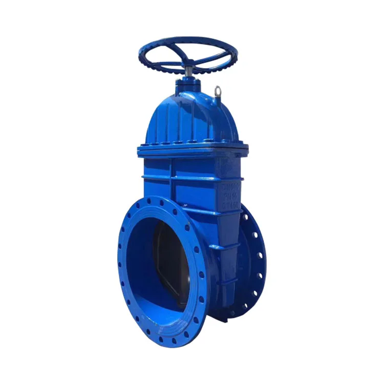 Handwheel rising stem resilient seated cast iron flange type sluice gate valves and fitting