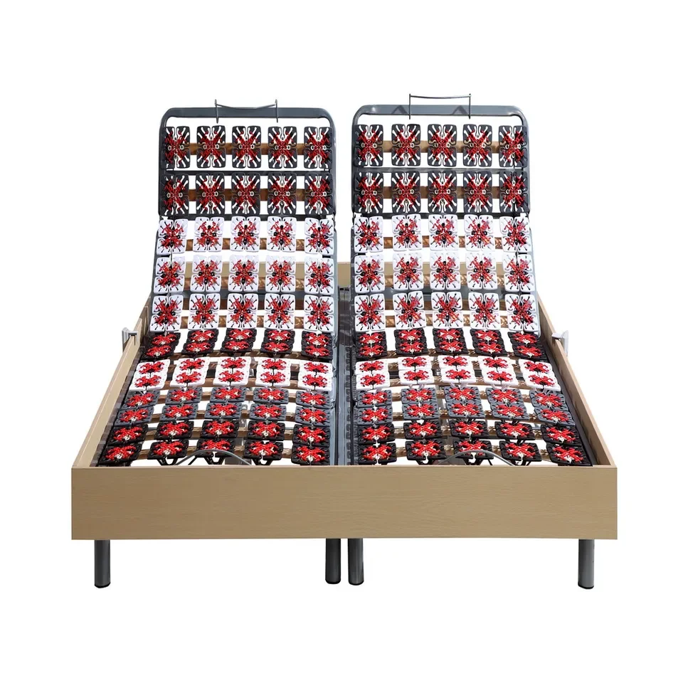 Modern bedroom furniture European hot selling motor adjustable bed wireless remote control foldable frame