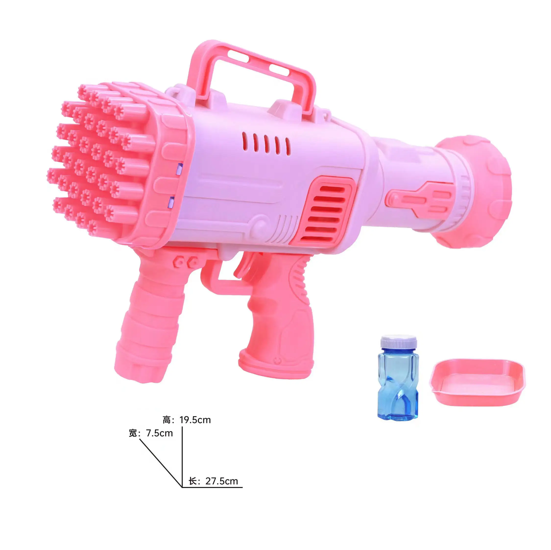 Unisex Automatic Bubble Blower Rocket Toy Gun Battery Operated Plastic Toy Adults Children CPC Certified Bubble Toys Drop
