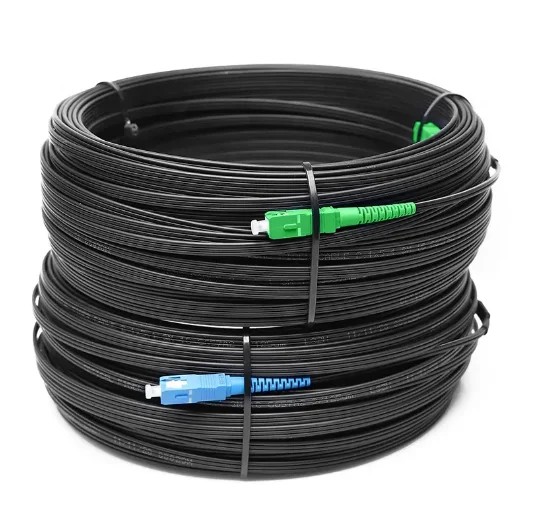 SC-SC FTTH Flat Drop Cable Fiber Optic Patch Cord