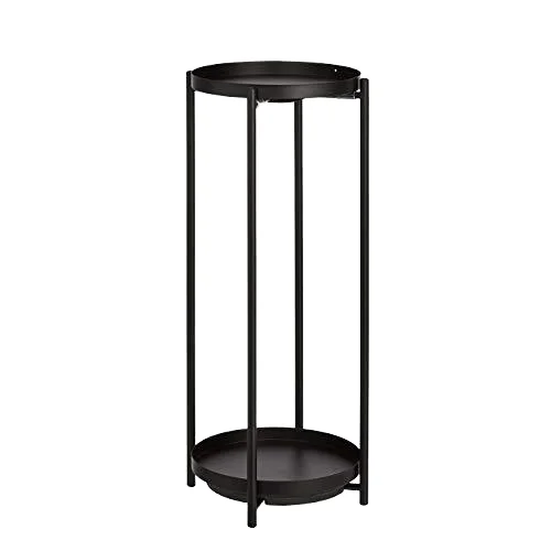 planting/round Black circular plant rack diameter 25 * height 80 Black (combination)