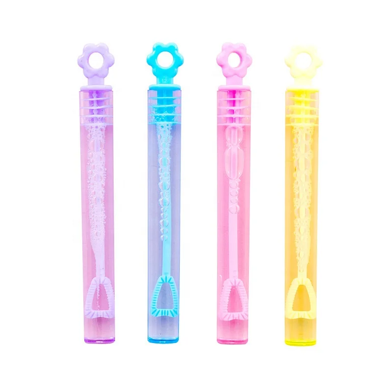 Colorful shake bubble stick children water bubble toy Party Favors Heart Wand Bubble Stick Toys