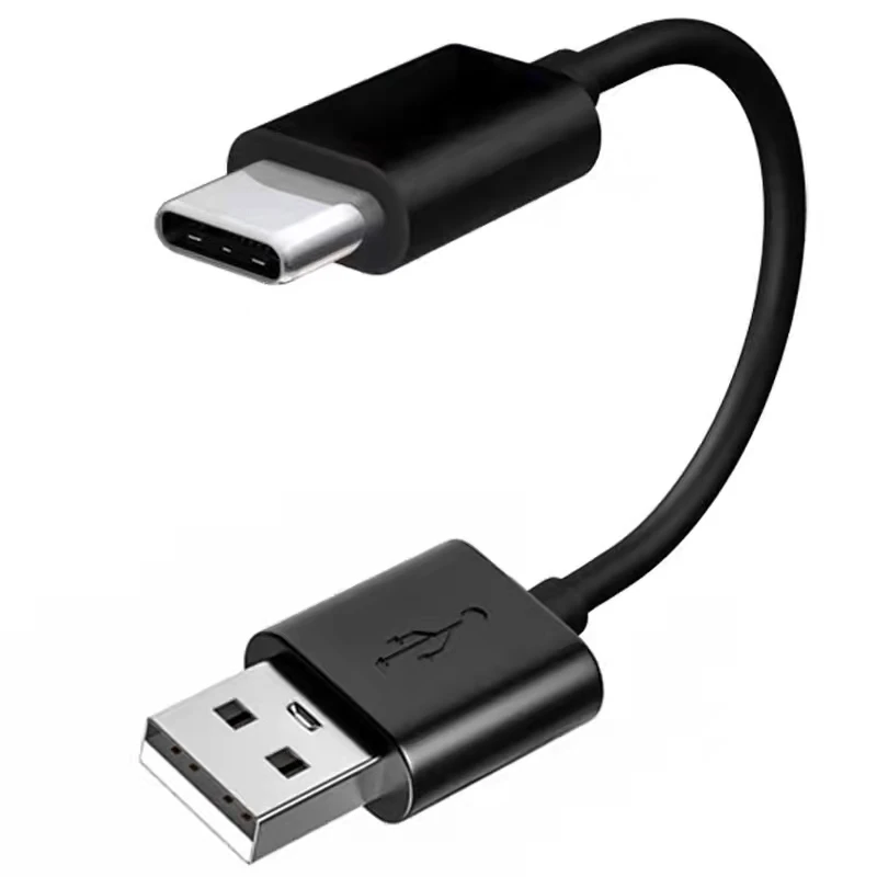 
two core short USB2.0 20cm 10cm 15cm cable usb to type c Data Cable 3A Fast Charging USB Cable for MacBook Phone power bank 