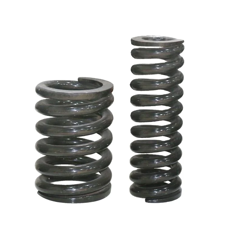 Large diameter railway compression constant coil excavator recoil spring
