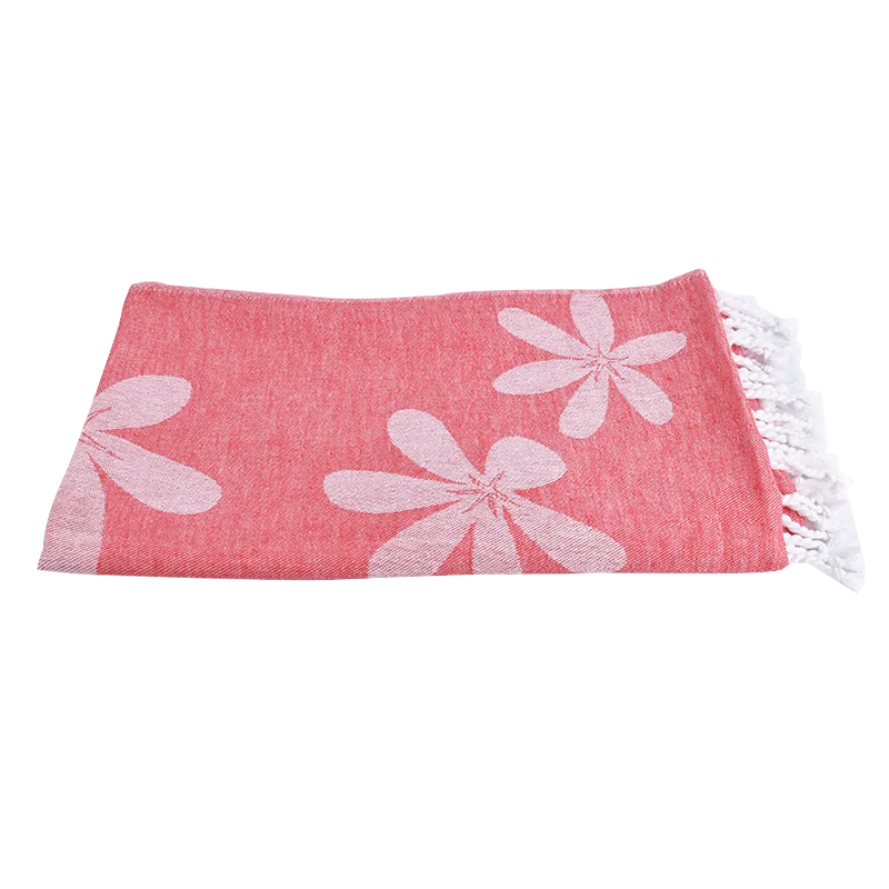 China Factory Custom Retro Design Turkish Towel 100% Cotton Bath Towel Beach Towel