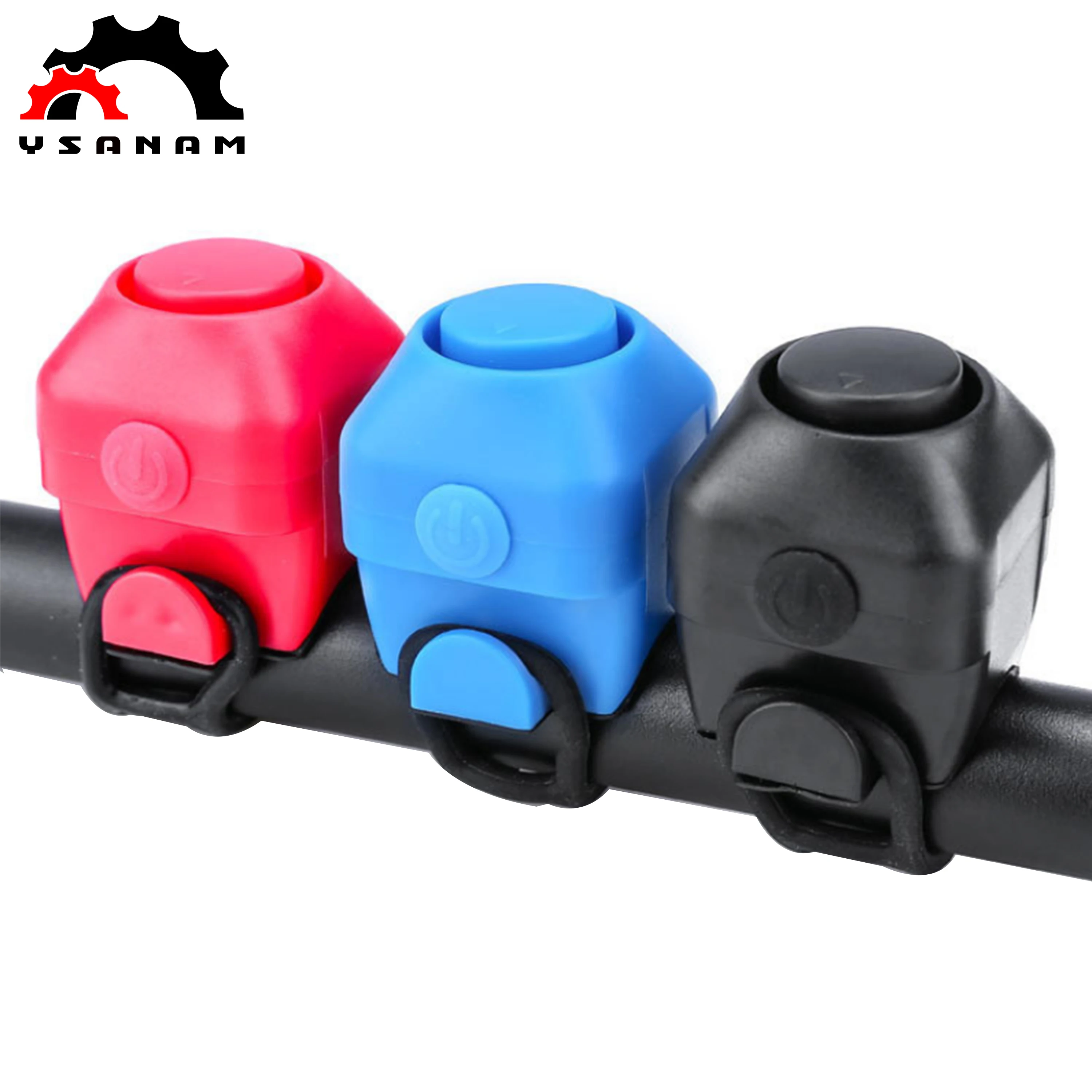 YSANAM Bicicleta Hot Sale 130db Bike Electric Horn Mountain Bike Rlectronic Personality Bells