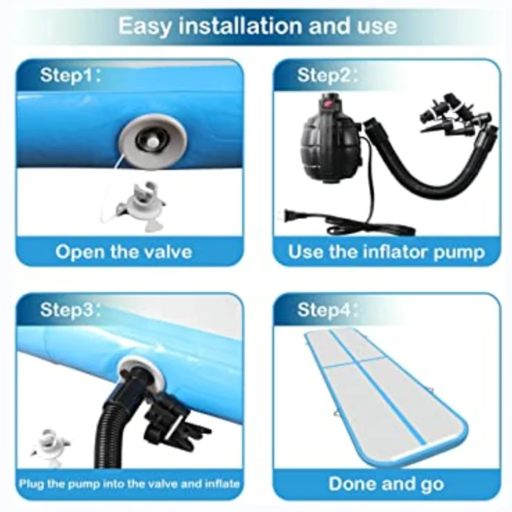 3m 4m 5m 6m Wholesale Inflatable Air track /Factory Price Inflatable Gymnastic Mats /Yoga Mats