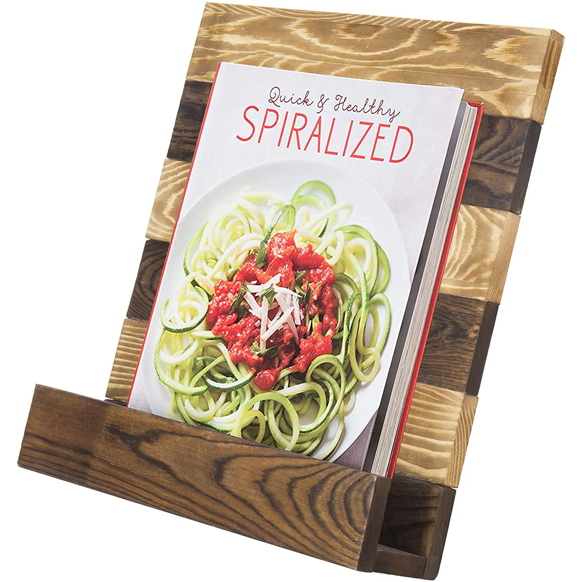 Bookstand Book Holder for Reading Wood Desk Accessories Bamboo Wooden Cookbook Stand