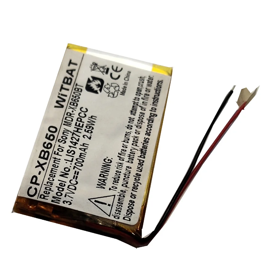 LIS1427HEPCC for Sony MDR-XB950BT, MDR-XB650BT wireless  headphone battery