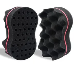 Barber shop tools Hair Twist Sponge  8 shape With Holes Hair Sponge