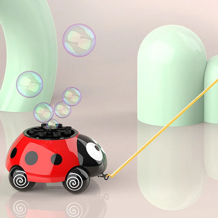 Children toy cartoon electric automatic bubble gun machine toy with light