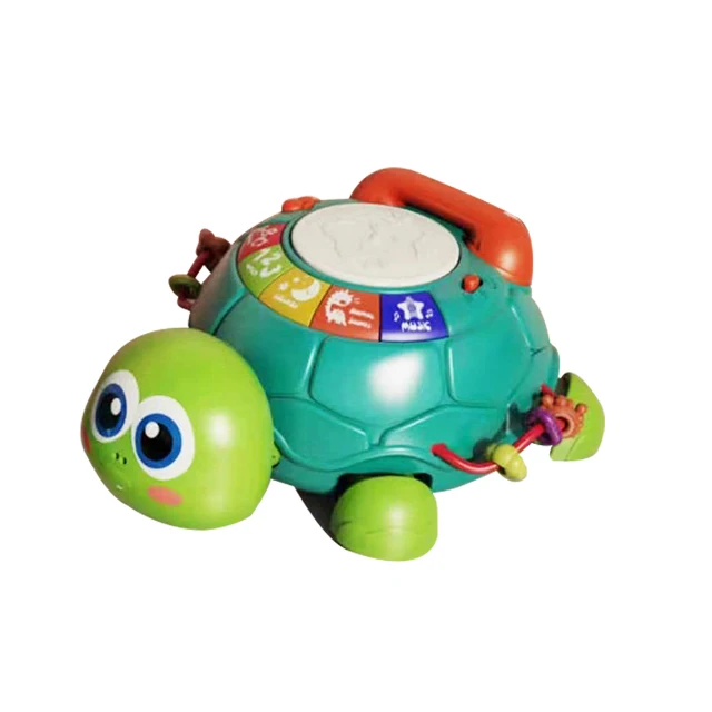 Children Story Telling Machine Musical Turtle Crawling Baby Toys Early Education Music Drums Toy Set