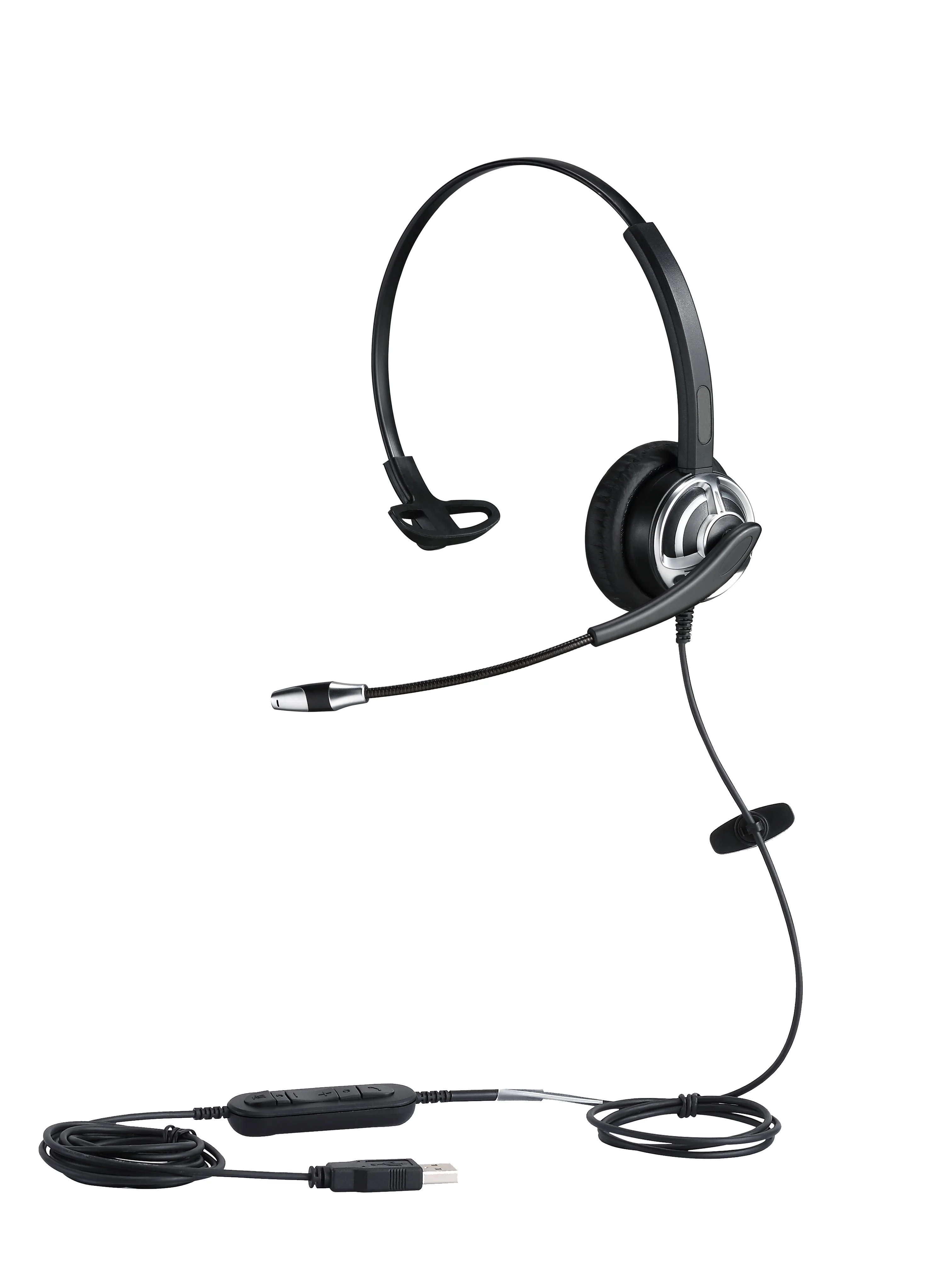 High Quality call center USB headset with noise cancelling microphone with volume control and mute switch