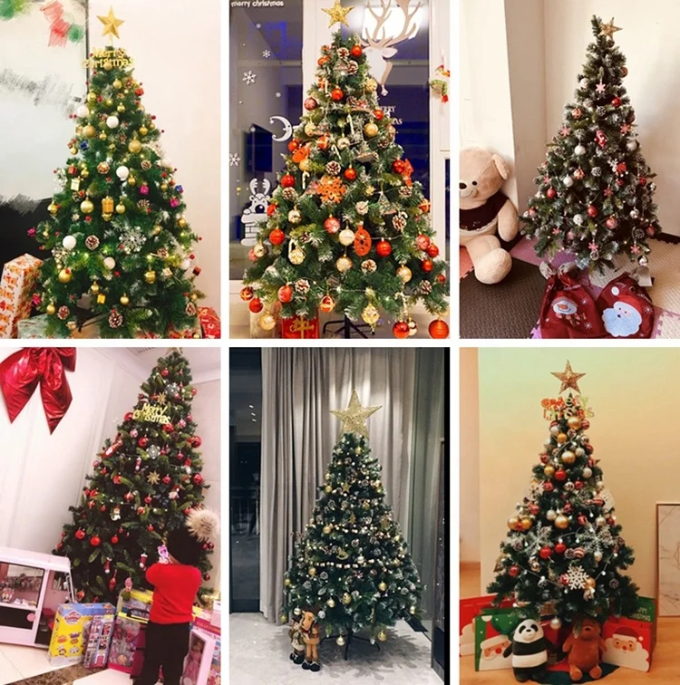 Premium Artificial PVC PE Mixed adornos de navidad Home Party Christmas Tree for Decoration Use