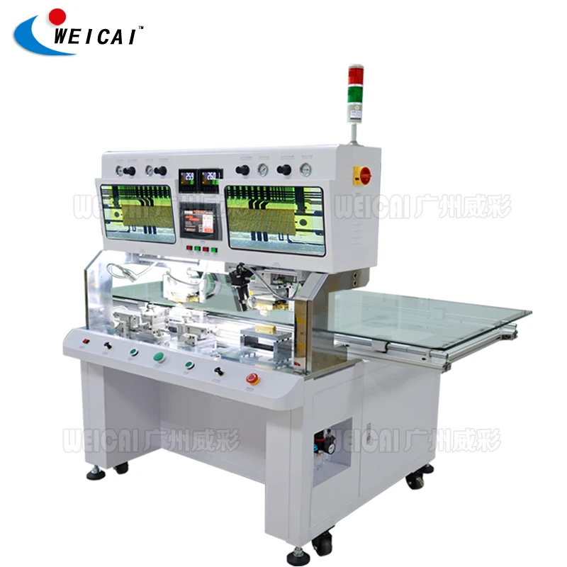 CR-880DH hot press machine with double cutter head 2k 4k screen cof bonding machine for LCD LED screen panel repair