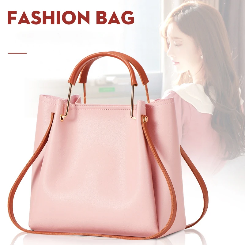 Custom Logo Luxury Designer Top Handle Shoulder Bags Work Bag  Fashional Big Volume Pu Handbag For Women