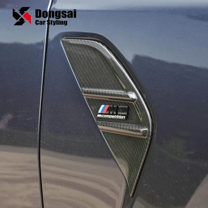 MP Style Dry Carbon Side Bumper Air Side Vents Fenders for BMW M3 G80 M4 G82 G83 Competition 2021+