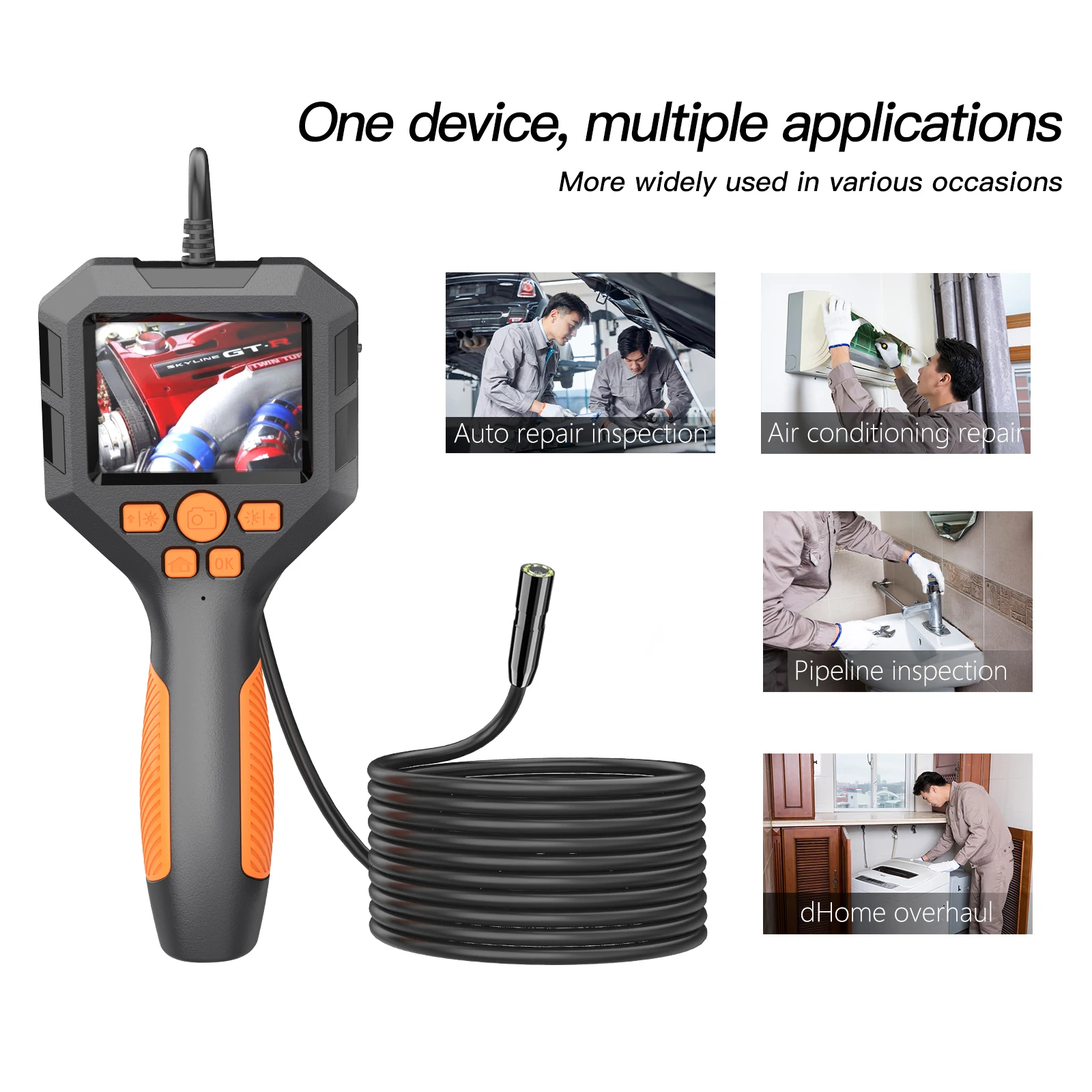 Industrial Endoscope Inspection Camera Borescope System Endoscope