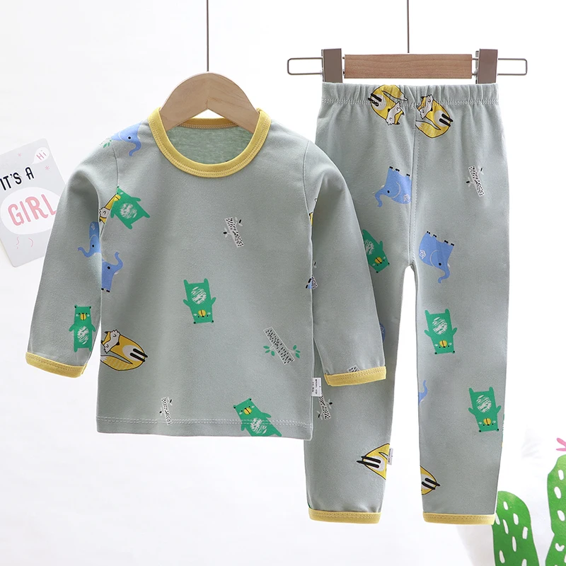 
Wholesale Kids Pajamas Set Sleepwear Cotton Custom Boys Children Pajamas 