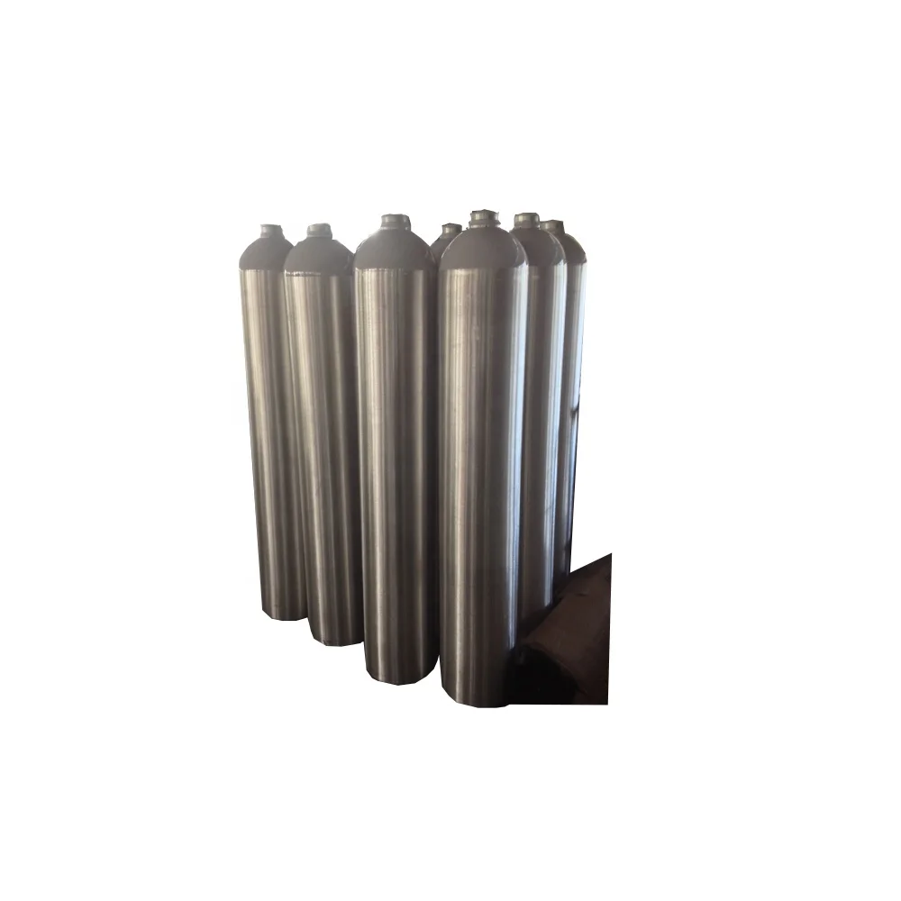 DOT3AL 35lb co2 gas industrial gas aluminum cylinder bottle tanks with CGA320 valve for beer beverage
