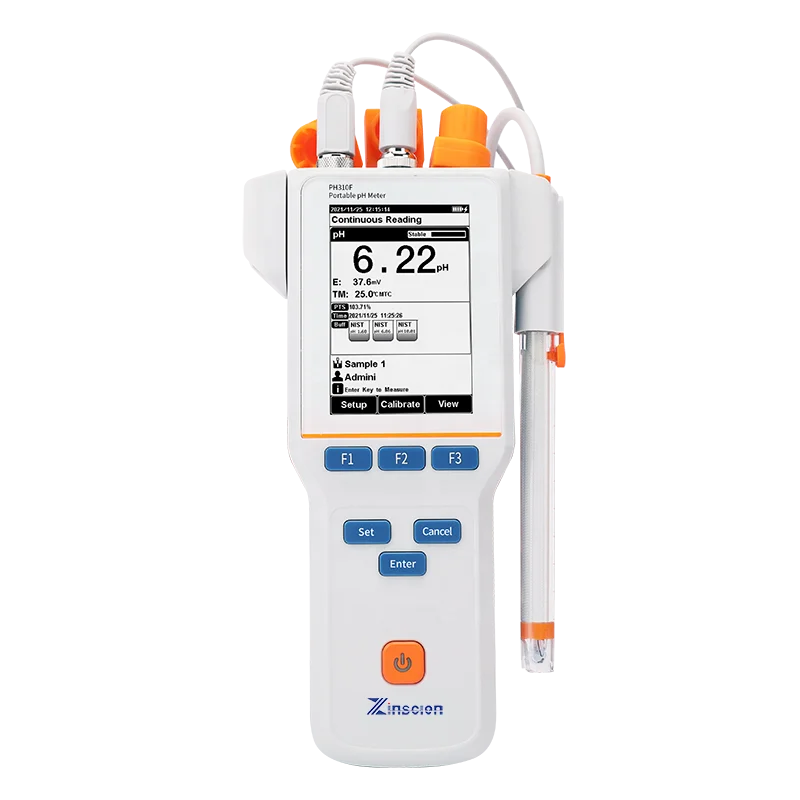 Zinscien Laboratory 3.5 Inches LCD Display Screen GLP Features 500 Groups Data Storage PC USB Up to 5Calibration Points pH Meter