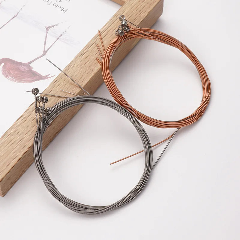Classical Guitar Strings Gauge Set of Wooden Guitar Acoustic Strings E-A nickel FULL Steel and Bronze Bright Tone