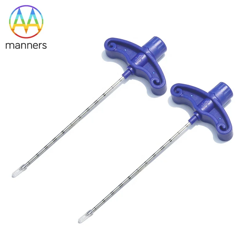 Custom Length Medical Biopsy Needle Stainless Steel Bone Marrow Aspiration Needle Laser Marking Biopsy Puncture Needles