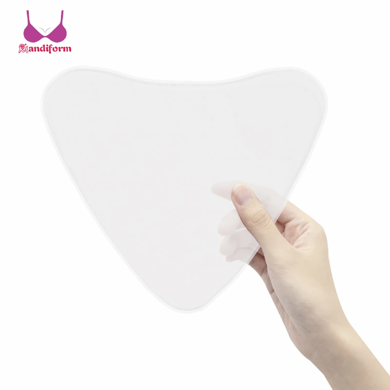 Silicone Anti-Wrinkle Chest Pad Anti-Wrinkle Adhesive Reusable Decollete Padding Silicone Seamless Nursing Chest Pads