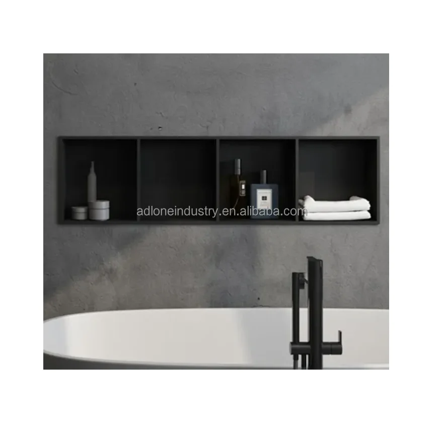 Черные Новые матовые золотые ниши для душа из нержавеющей стали 2021 для ванной комнаты