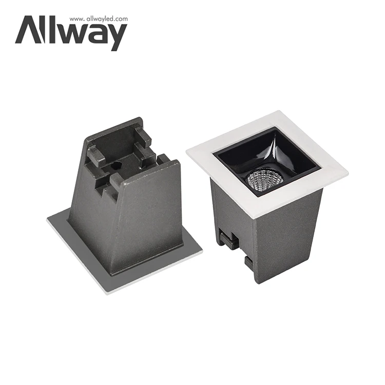 Высокое качество, защита глаз, квадратный корпус, офис, школа, больница, 2 Вт, светодиодная линейная решетка радиатора