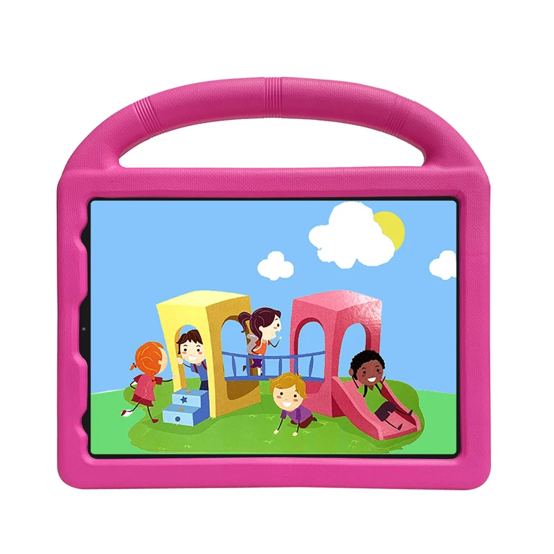 Soft Cute Rubber Kids Tablet Cover Case for iPad Pro 2018 2020 2021 11Inch with Foldable Wheel Kickstand