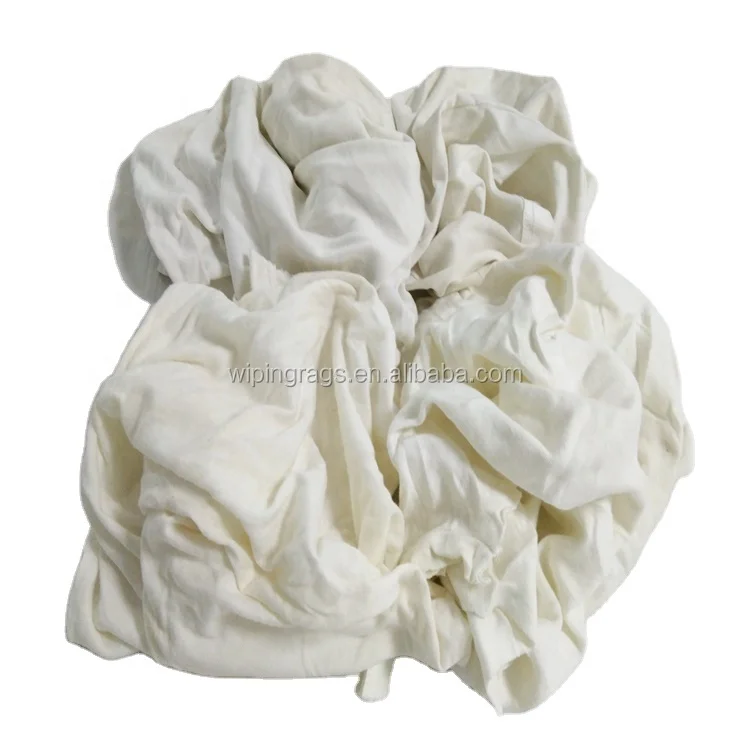 Мягкие квадратные простыни стандартного размера использованные белые тряпки из морского хлопка для